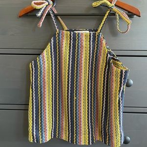 SOLD 🧡Multi stripe tank top / blouse from Madewell